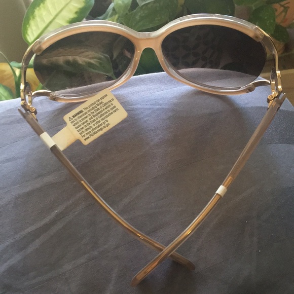 Salvatore Ferragamo SF600s Grey Oval Oversized Sunglasses w/ Gradient Lenses NWT - Picture 5 of 10